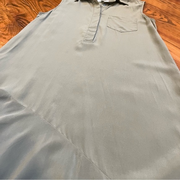 Equipment is 100% Silk Camouflage Olive Green Tira Asymmetrical Dress XS - Picture 9 of 12
